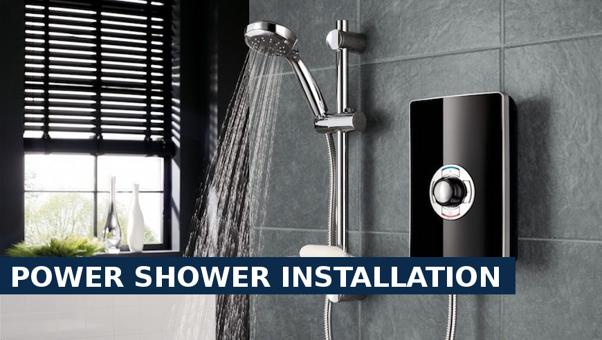 Power shower installation Stanmore